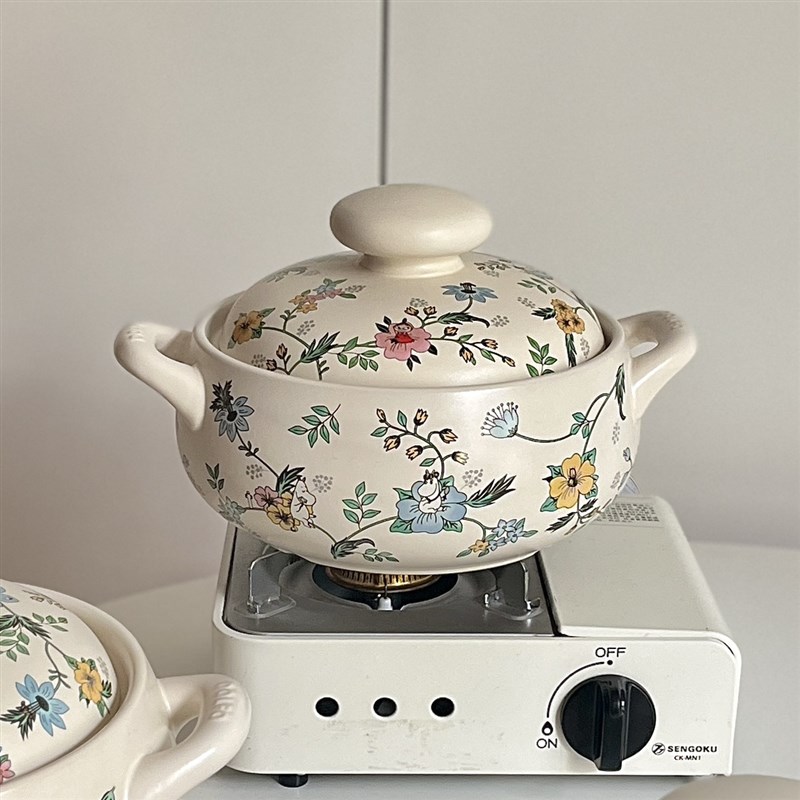 姆明moomin家用砂锅汤锅土锅耐高温陶瓷炖锅火锅煲仔饭石锅煲汤锅