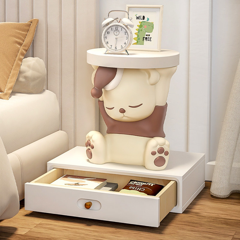 儿童床头柜卧室小型摆件现代简约家居卡通置物收纳边柜创意小茶几