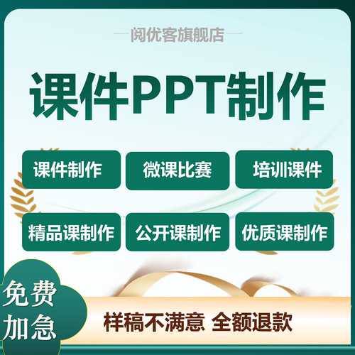 ppt代做教学课件制作接单微课公开课说课演讲稿排版美化参赛模板