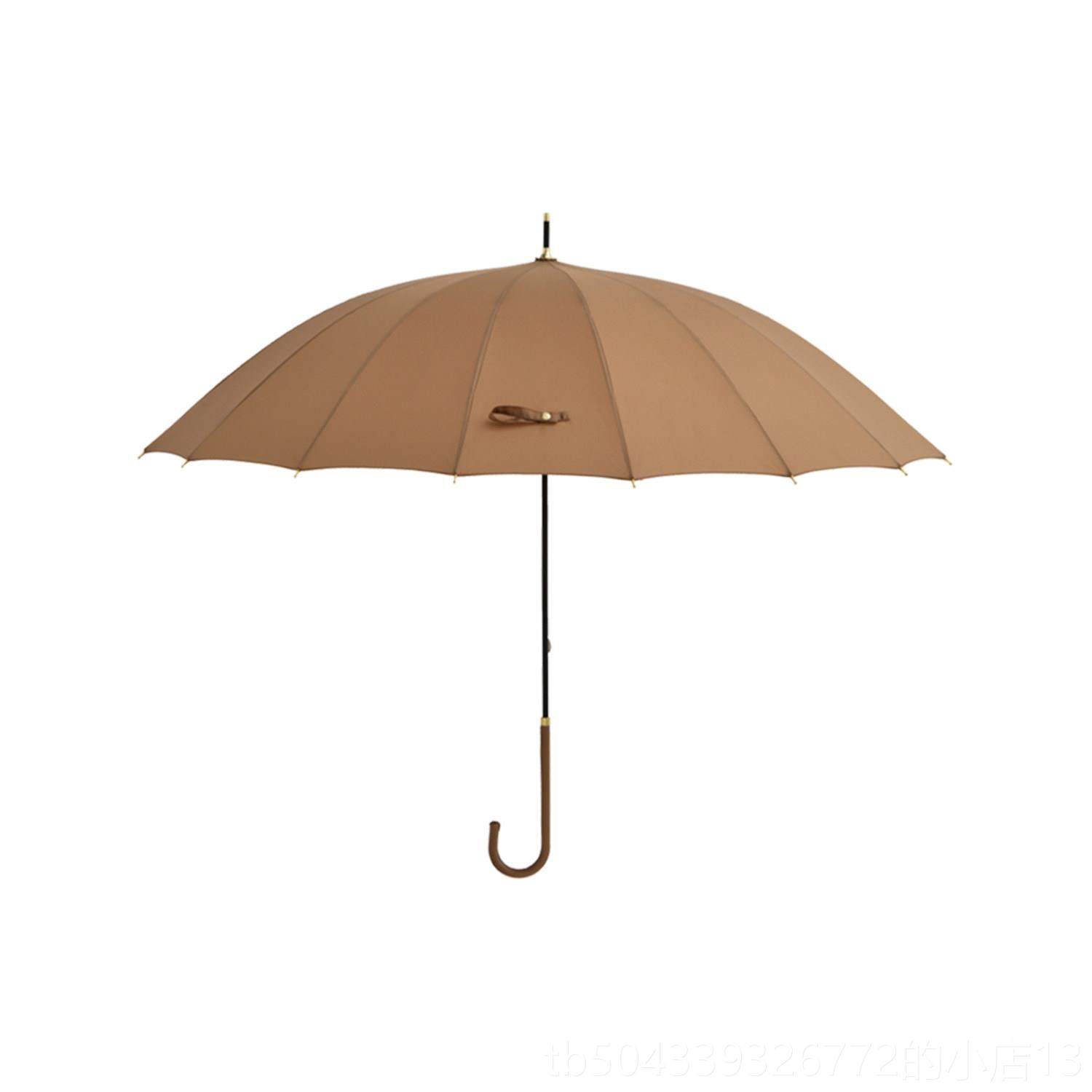 高档天黑黑tohio5h 周年镀金纪念版 女士16骨经典抗长柄自动雨伞