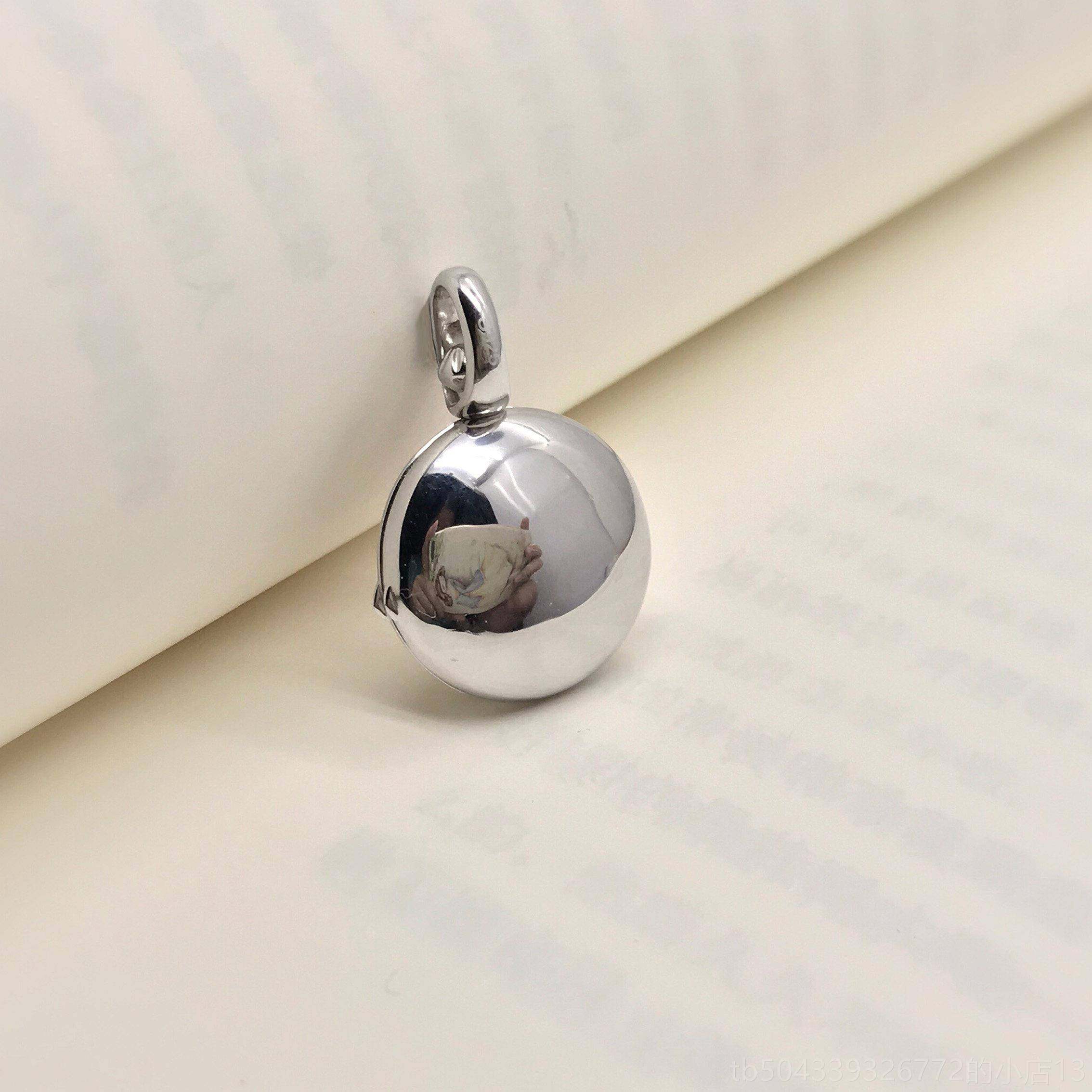 高档色原瑯创樱花圆翻盖相形片盒蓝珐s925纯银吊坠女毛衣项炼定制,饰品/流行首饰/时尚饰品新,项链,淘宝优惠券,粉丝福利购,淘宝优惠卷