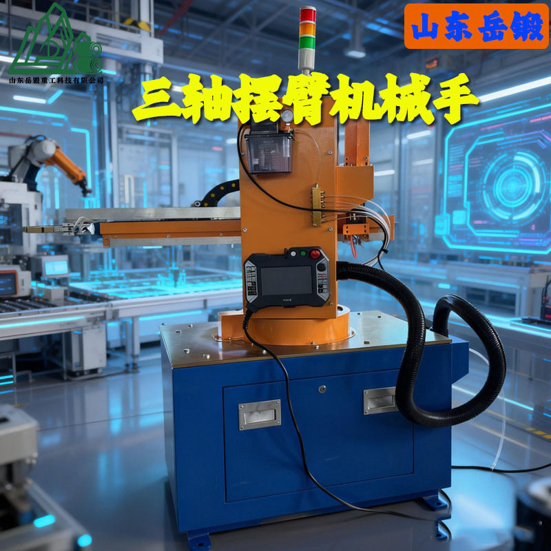 热模锻机械手1250耐高温夹爪自动上下料高温锻件搬运机器人带冷却