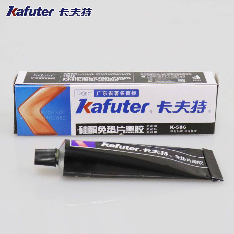 卡夫特K-586密封胶耐高温汽车发动机机械平面耐油免垫农机胶防水