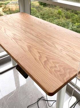 实桌木学习桌面UIK北美红橡木窗窗书餐桌面板办公台板楼梯吧台飘