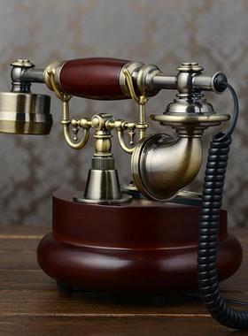 至仿臻古古电话机转盘201AS欧式复时尚创意电话家用办公有线座20