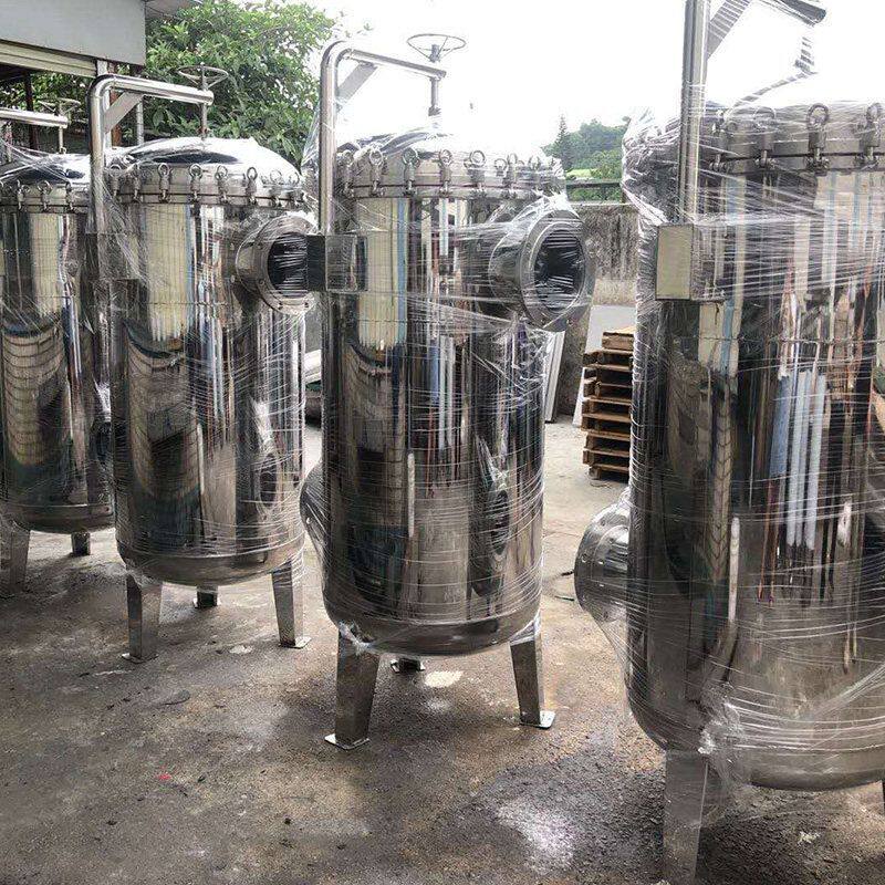 不锈钢袋式过滤器净水器养殖场污水河水自来水泥沙柴油大流量滤袋