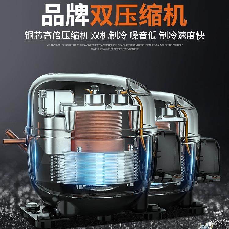 尚厨六门冰箱商用四门冷藏冷冻冰柜厨房不锈钢冷柜4门6门大容量