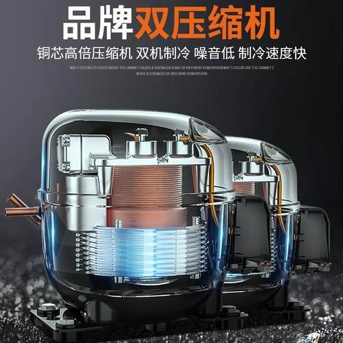 尚厨六门冰箱商用四门冷藏冷冻冰柜厨房不锈钢冷柜4门6门大容量