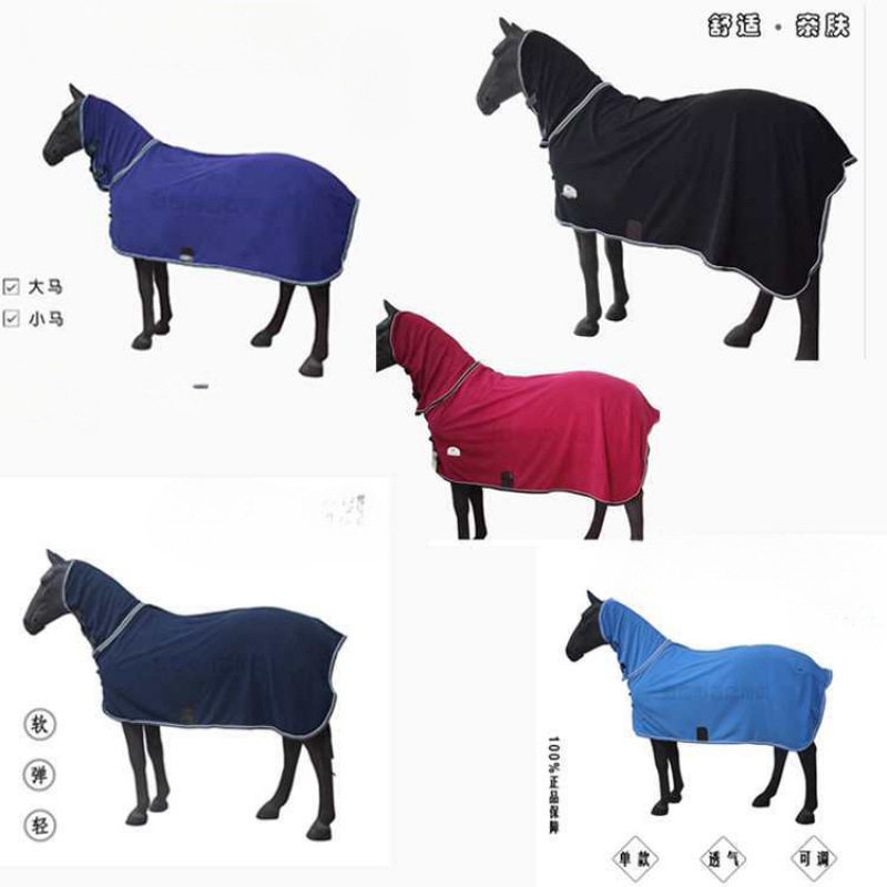 春秋款摇粒绒马披训练马衣春秋季单层摇粒绒马毯保暖