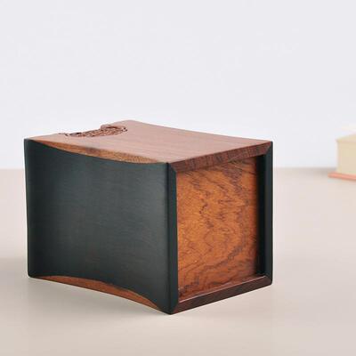 办公三件套非洲酸枝书镇笔筒名片夹创意办公摆件专属刻字文房用