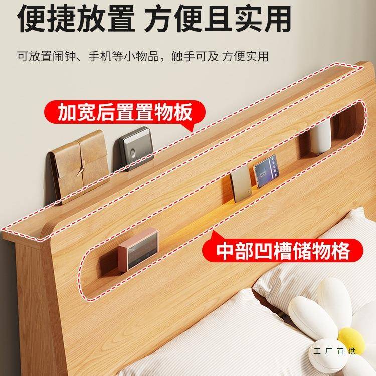 实床1米8双人床出租木房床用经济型.5m单人现代简约985小1户型床