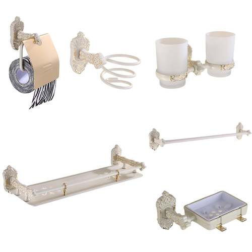 卫生间浴室挂墙壁上多功能免打孔洗漱用品配套装摆件置物架