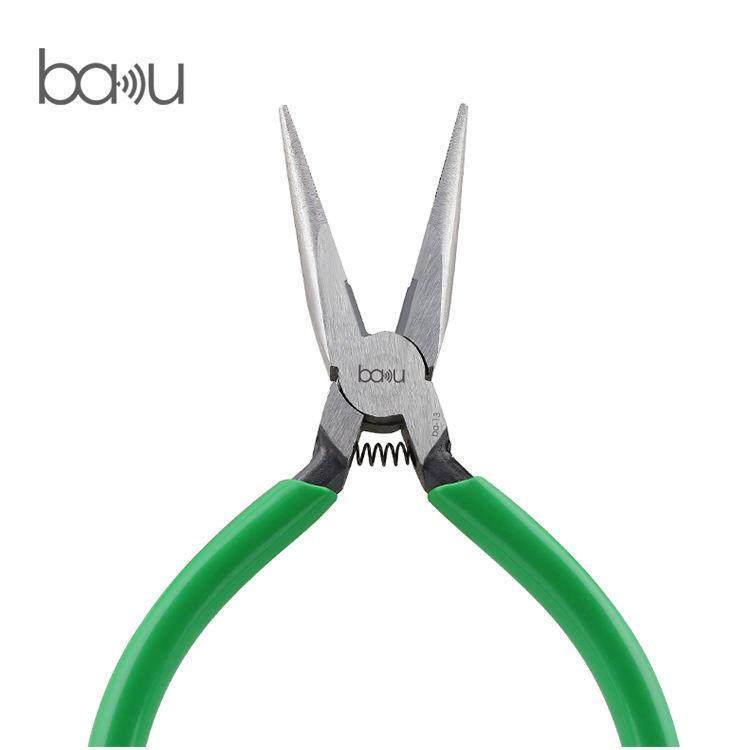 巴酷BA-13手动工具切割钳剪线钳Cr.V60C铬钒钢尖嘴长嘴老虎钳5寸