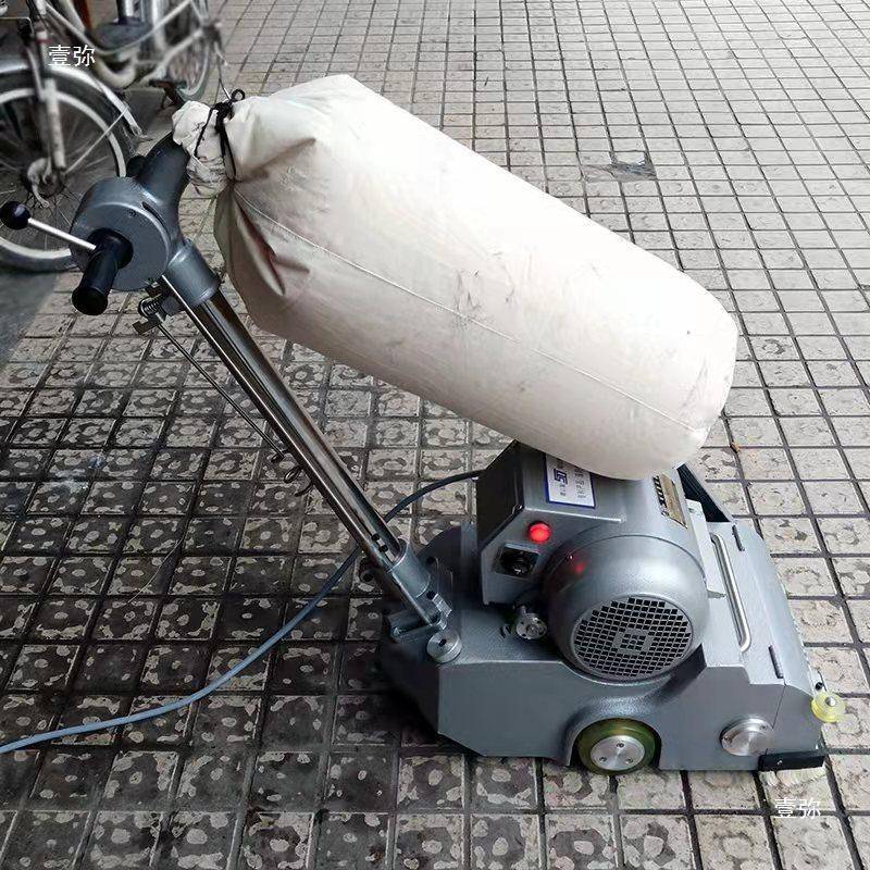 防尘多功能体育场橡胶跑道抛光打磨机电动立式砂带机木地板磨光机
