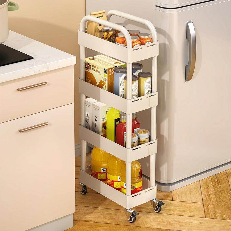 厨房可伸物缩夹缝小推架车落地多层冰箱收纳置架超窄缝隙小侧2025,厨房/烹饪用具,抹布架/厨房清洁收纳架,淘宝优惠券,粉丝福利购,淘宝优惠卷