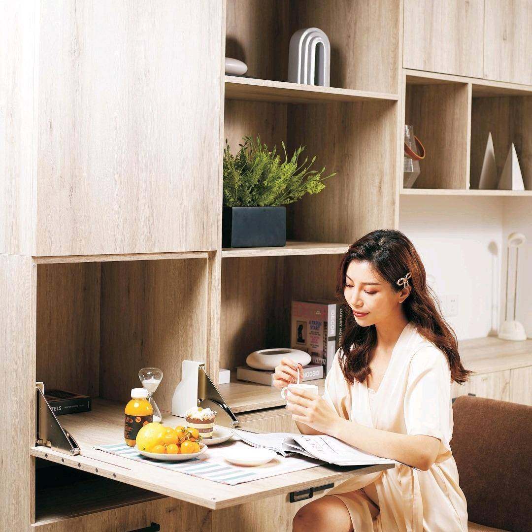 A承5下门板书桌餐桌配A5件下开叠桌配件任意停功能折重4翻0KG