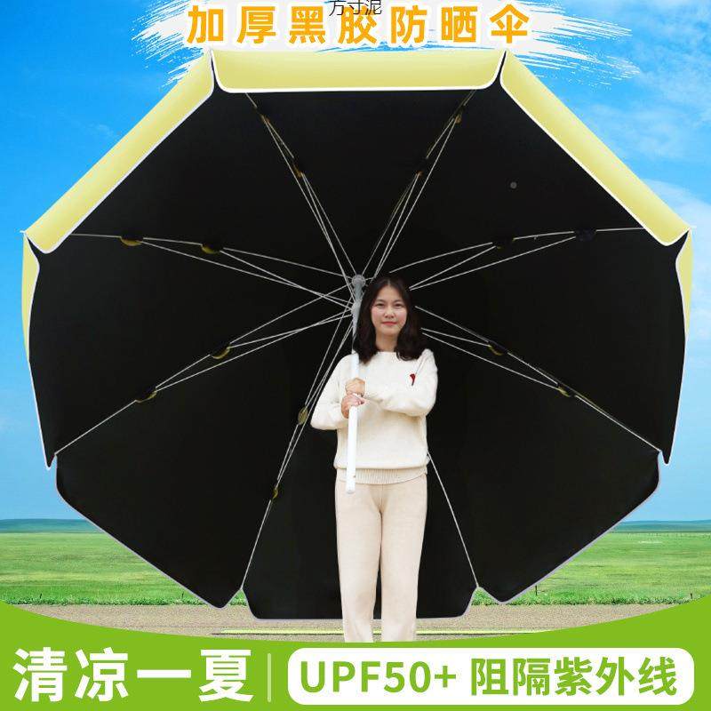 226升级黑胶遮阳伞太阳雨伞户外伞商用摆地摊加院厚防晒庭摆摊伞