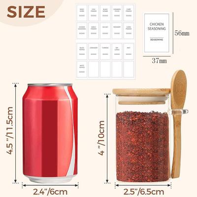 EDG12001璃耳朵子罐带勺搭调料架组合调配料罐三层阶梯架套装挂勺