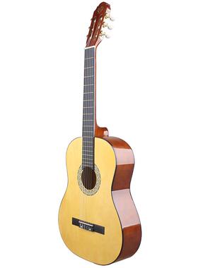 工直销厂39寸典吉古他亮光男女生入门初a39寸古典学者木吉他guitr