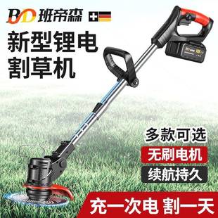 德国口班帝森锂电充电式大功割草BKF机农用持手电动打进草率机除