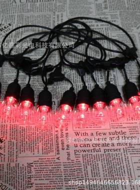 S14灯丝灯泡灯带11v现220v货室内外装饰LZZ0彩色灯插英欧美头