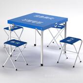 应椅型急救桌椅户外自驾游便携折叠桌折叠救灾折叠式 手灾提餐桌户