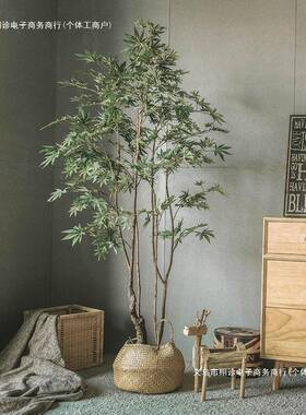 绿室内假植物FKJ轻叶琴植榕假树景观大奢型落地盆栽装饰摆件