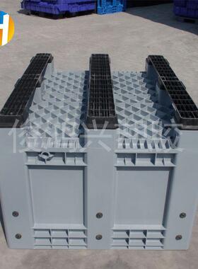 塑料卡板箱12*00*100060物流箱特大号ZDG加厚业叉车箱工重货周7转