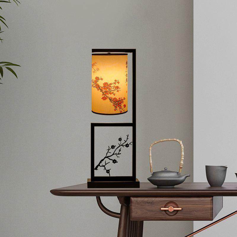 式新风中落地灯式古风梅花中式古典中国仿古立台灯创意印画852地