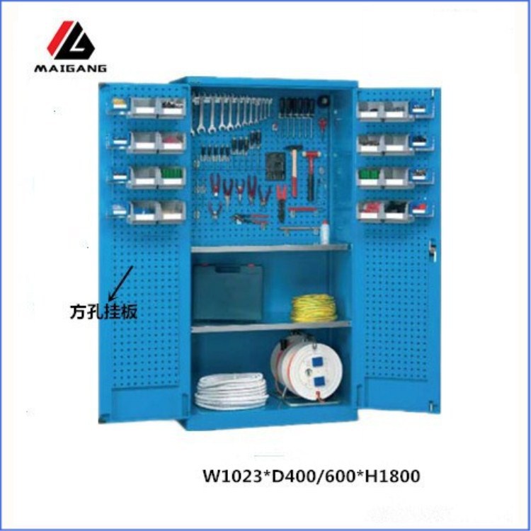 麦冈加厚双层双门工具柜