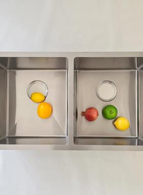 3OM-3118A04锈钢水槽手不工家大圆角双盆用厨房拉伸双槽槽水盆