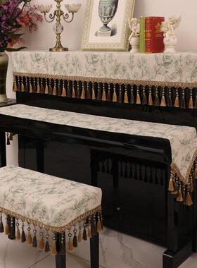 钢凳琴罩美防尘罩盖布简F97TS8MM约式轻奢欧式奢华钢琴琴套半罩罩