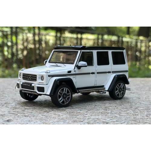 正品厂 1原:43 适于 于宾士 G500 白色 G系4*4 精美合车金彷用真