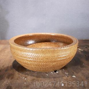 正品德陶瓷粗陶鱼缸大镇号养鱼花景盆粗陶缸客厅大号龟缸乌小金鱼