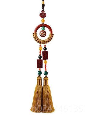 正品采购产品汽车吊坠，民族风格的红色檀香配安汽，车吊全坠，手