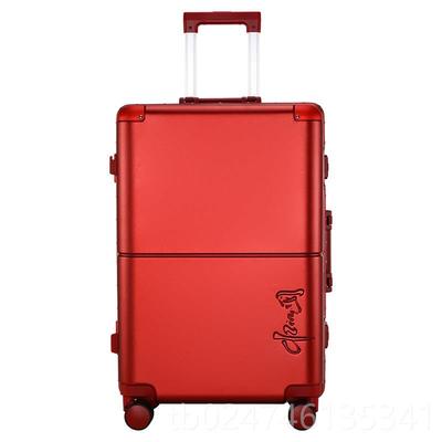 正品行礼李箱女婚陪嫁拉杆箱婚铝框静音防刮密码用皮箱24结寸嫁妆