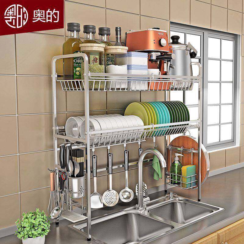 水槽置物架厨房洗菜池上方置物架收纳整理架不锈钢碗碟快收纳架,厨房/烹饪用具,抹布架/厨房清洁收纳架,淘宝优惠券,粉丝福利购,淘宝优惠卷