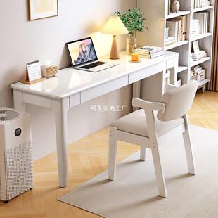 全实木窄书桌宽40/45cm卧室小户型办公桌家用电脑桌学生学习桌子