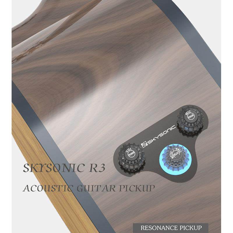 木吉他拾音器天音R3电箱民谣吉他加振拾音器连接音箱