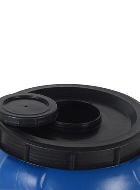 蓝色双层抗老化加厚塑料桶储水桶大水箱400L立式圆形酵素桶化工桶