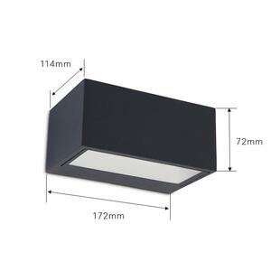 户外上下照壁灯阳台过道庭院灯简约现代led外墙灯室外方形墙壁灯