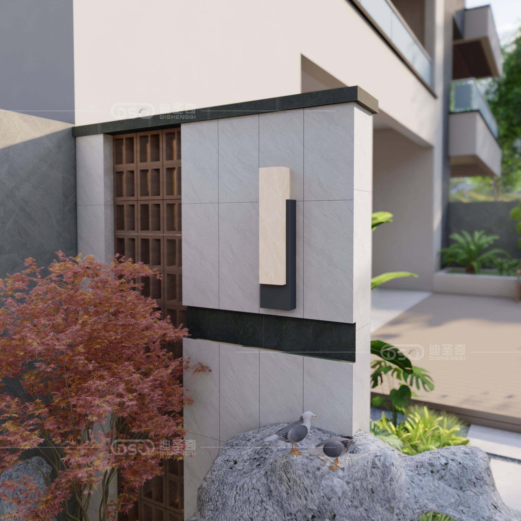 轻奢不锈钢仿云石壁灯室外阳台外墙别墅大门口柱子灯户外防水壁灯,家装灯饰光源,户外壁灯,淘宝优惠券,粉丝福利购,淘宝优惠卷