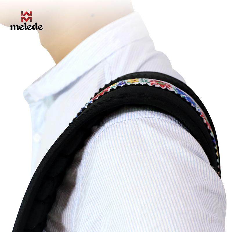 直销高档款黑色手风琴双肩背带舒适按摩款加厚气垫肩带