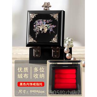 正品锦贝说复古首饰传盒手串耳钉玉镯文戒指盒子结婚收礼物玩核桃