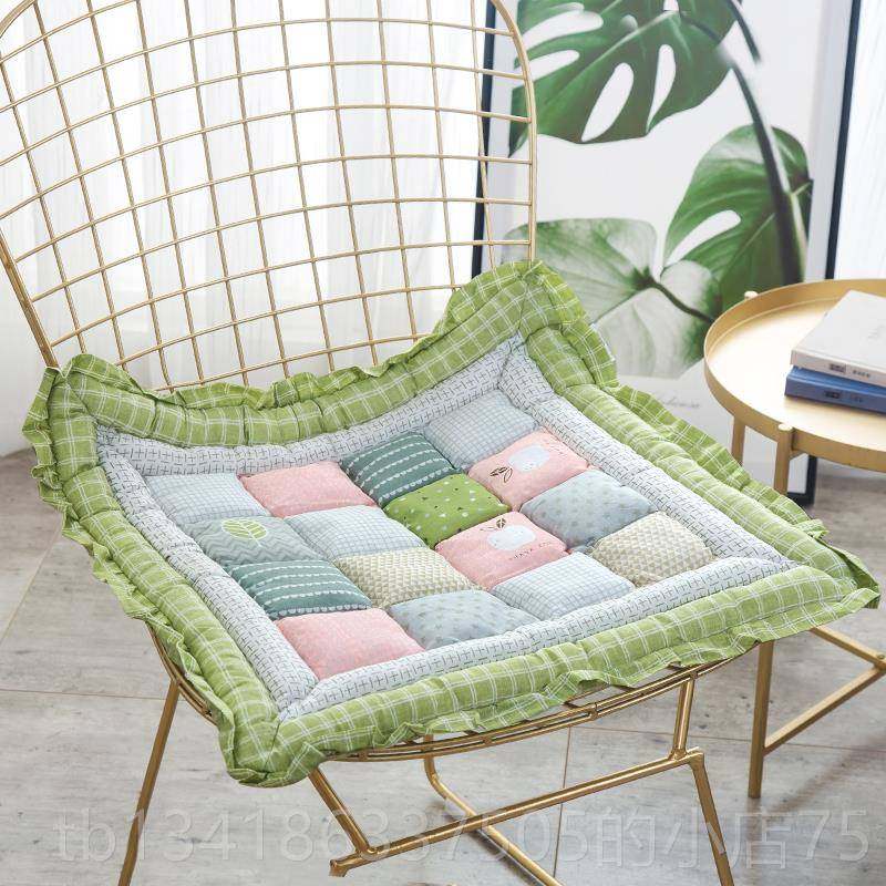 正品.lif口e 出韩单 垫纯棉全棉坐餐M桌椅垫子办公学生榻榻米座垫