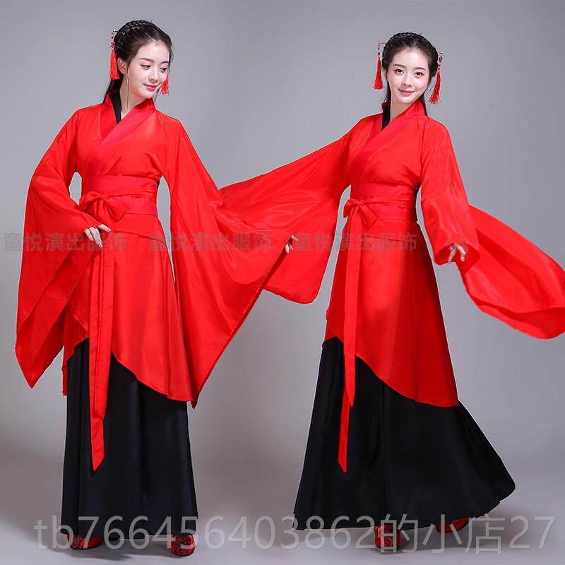 新款新女款成人仪之改良汉服双绕曲裾璇玑舞台古典舞蹈演出服礼古