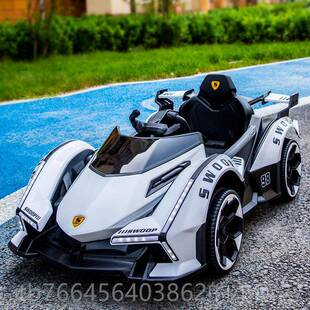 新款儿童电车四轮越野汽车小孩宝可宝玩具电瓶车坐童人带遥控摇动