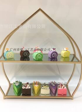 双甜心架展JYJ257示架属镜层面摆台收纳架金间样板派对室内装饰品