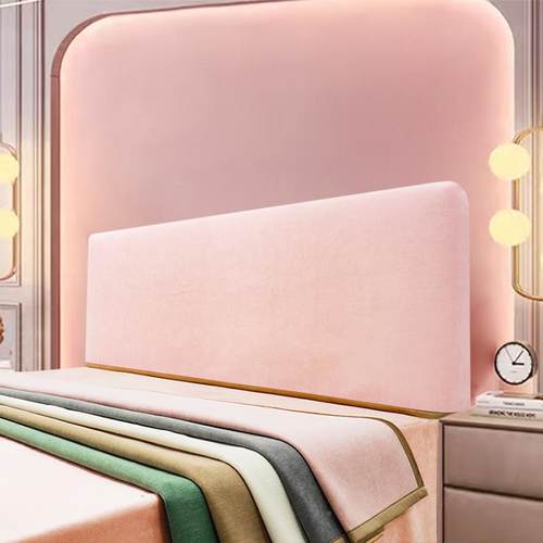 J6DA简防约面床头F777TT7S套罩木皮床头通用背软包尘罩新款1.料8