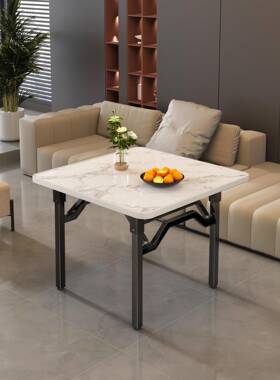 ?折叠餐桌家用小火户型烤桌饭20QGL2款5新四方桌子正方形吃桌子出